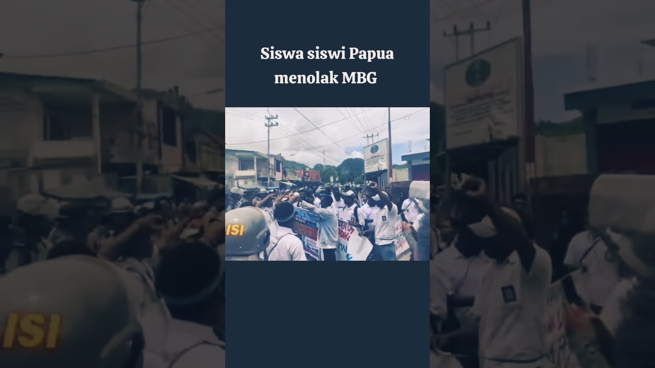Papua Students Reject MBG 🚫🍱