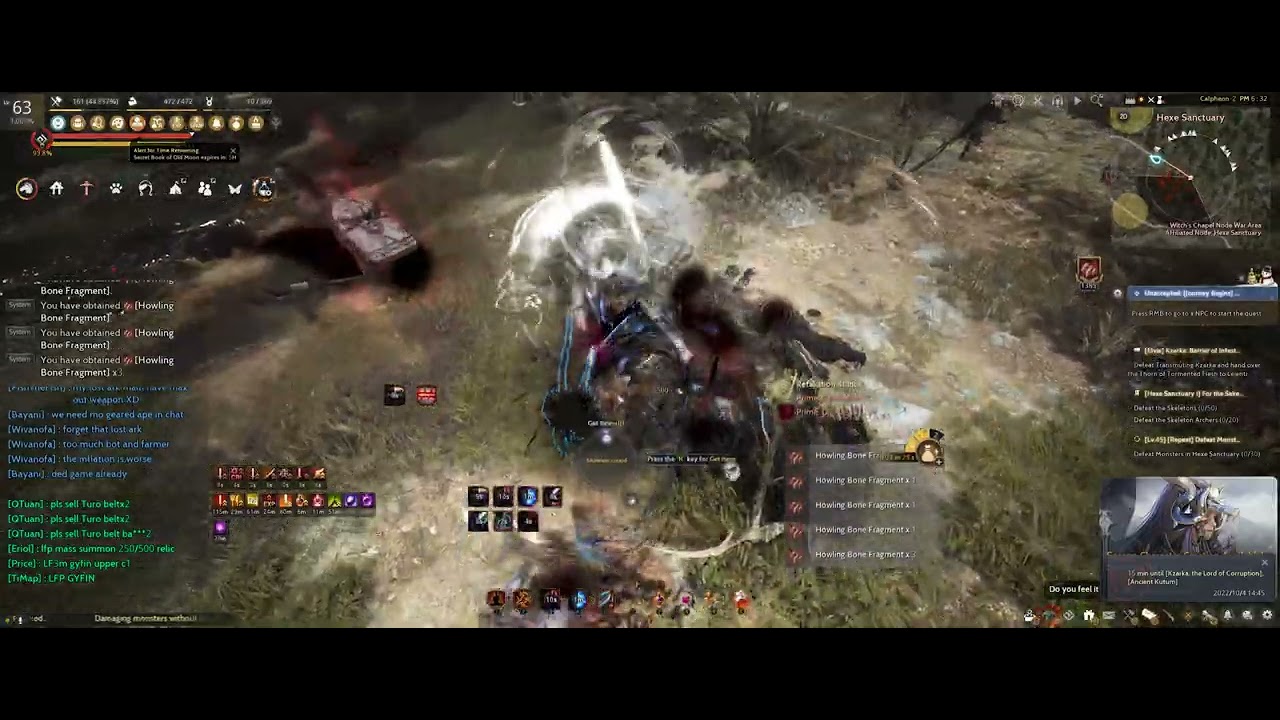 BDO - Hexe Sanctuary | Musa succession 299ap/372dp | 10-11k/h (BLUE LS no agris)