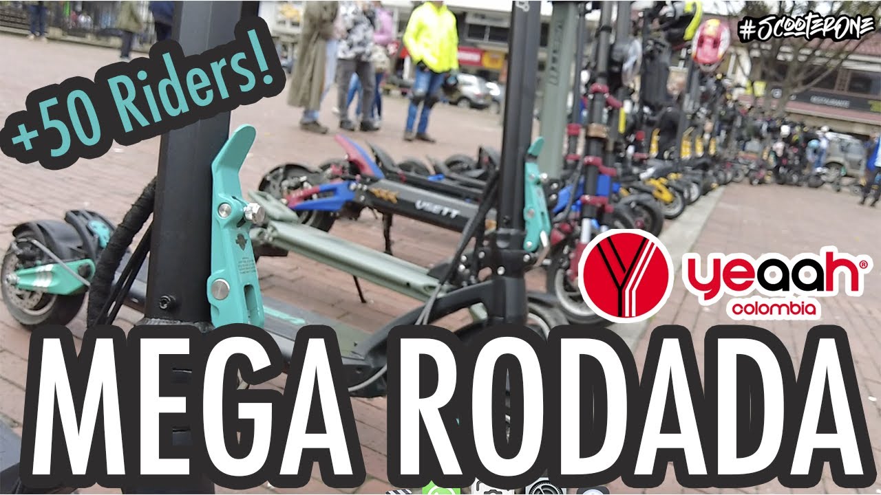 Mega Rodada En Bogota Colombia! +50 Riders! | Yeaah Scooters Colombia