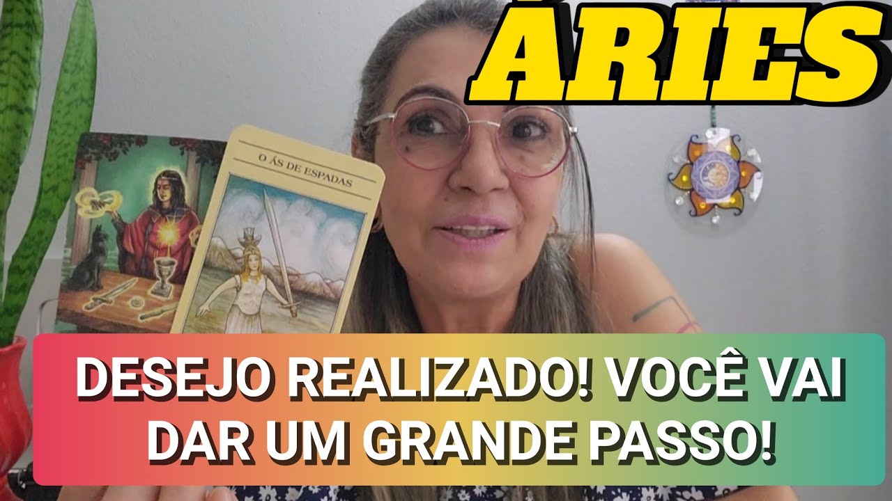 ♈️ÁRIES VEM DE QUALQUER JEITO🍀 AGORA VAI! DESEJO REALIZADO! VOCÊ VAI DAR UM GRANDE PASSO🌼