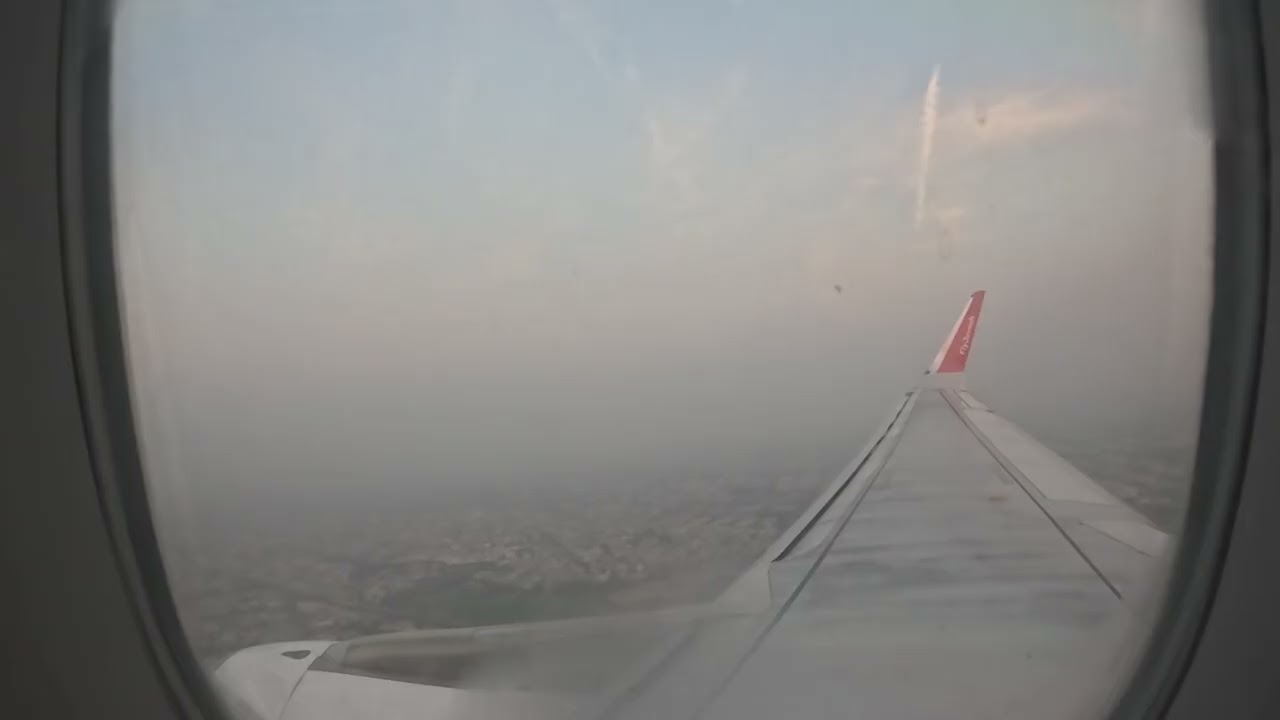 Fly Jinnah Airbus A320-214 Landing at Lahore Allama Iqbal International Airport