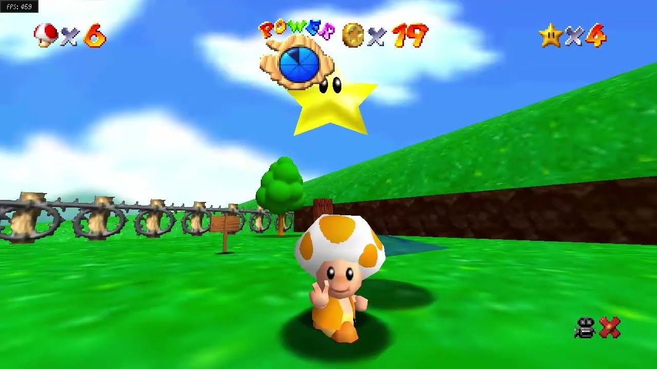 Silly Super Mario 64 - All stars in lvl 1 & 2