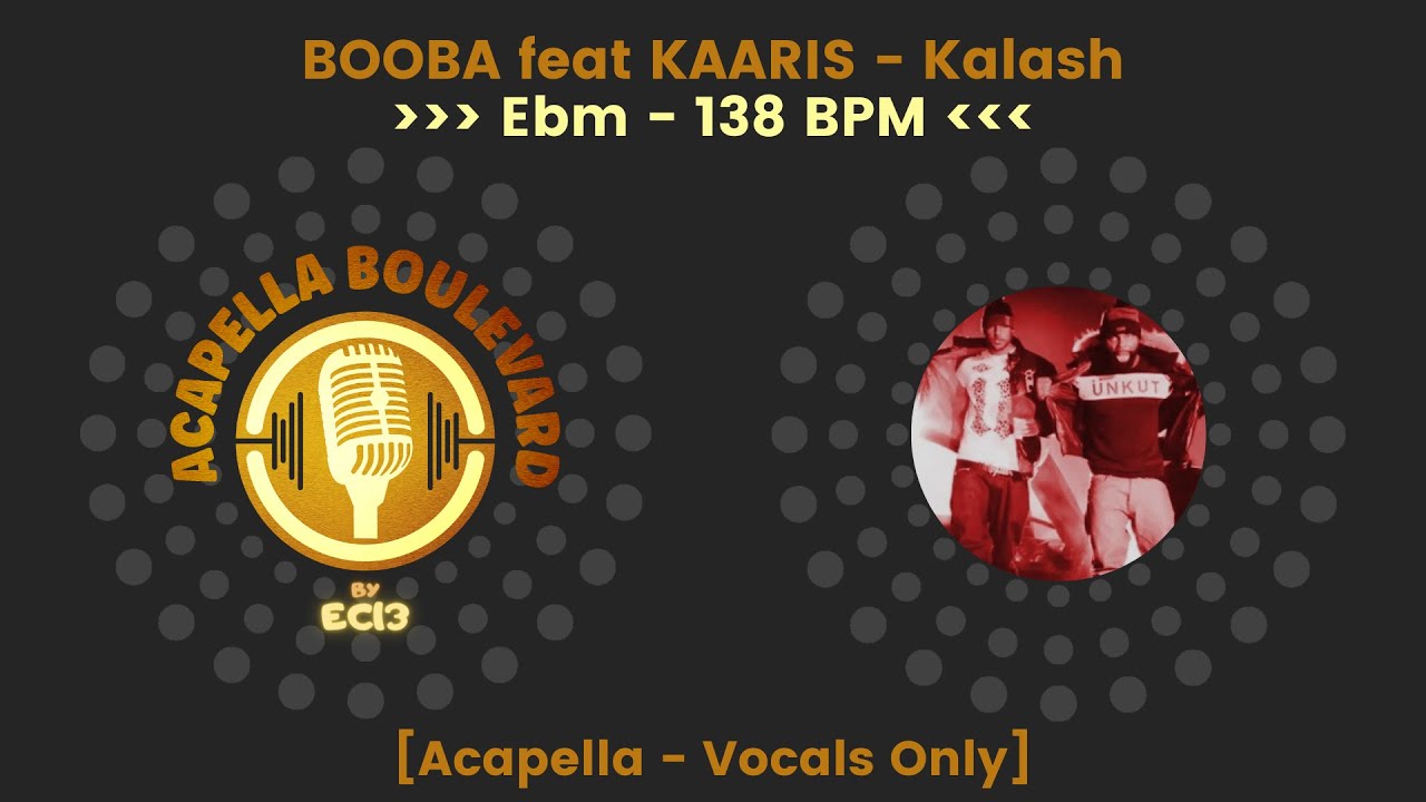 BOOBA feat KAARIS - Kalash || [Acapella - Vocals Only] || [138 BPM - Ebm] || by EC13