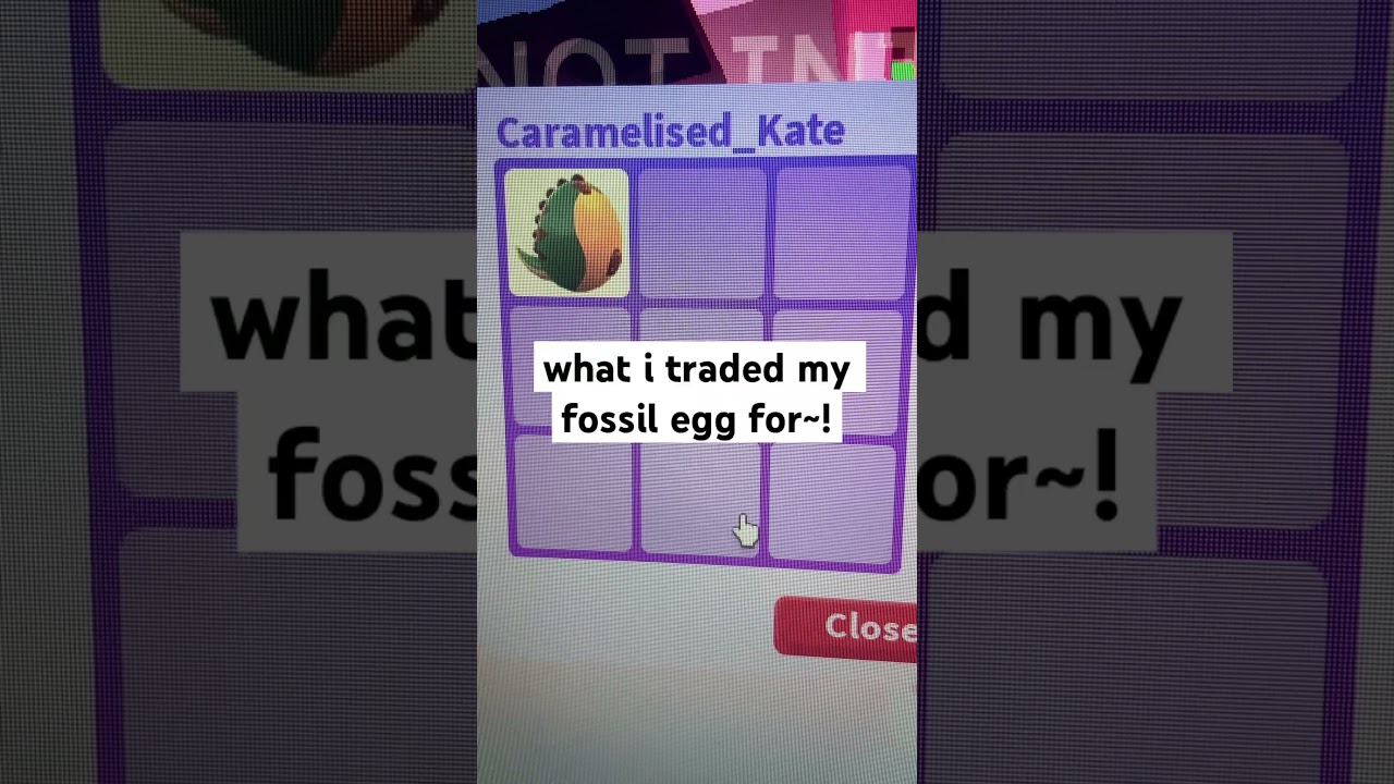 i traded my fossil egg in adopt me! 🦖🌍#adoptme #roblox #trading #pets #fossilegg #gaming
