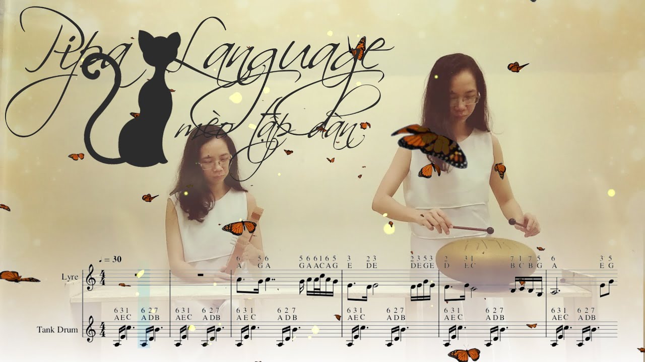 《 琵琶語 ( Pipa Language )  - 林海 ( Lin Hai ) 》【 Tank Drum & Lyre 】[Sheet, Tab]