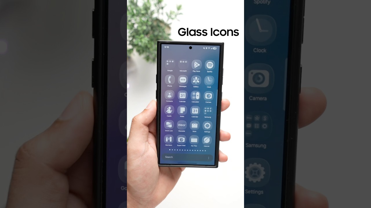 Samsung Galaxy S24 Glass Icons!