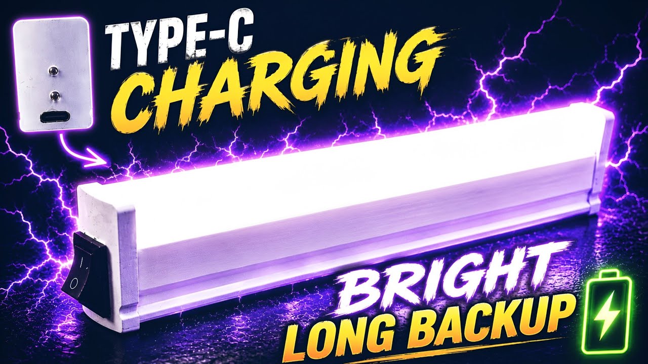 DIY Rechargeable LED Light from Broken LED Tubelight | Bright & Long Backup