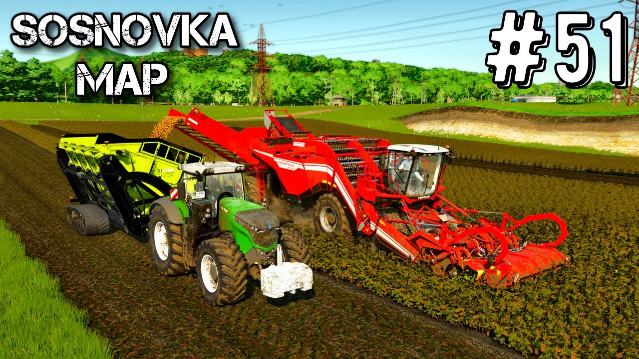 Farming Simulator 25 Карта Сосновка Таймлапс Эпизод #51 Мегаферма fs25 геймплей