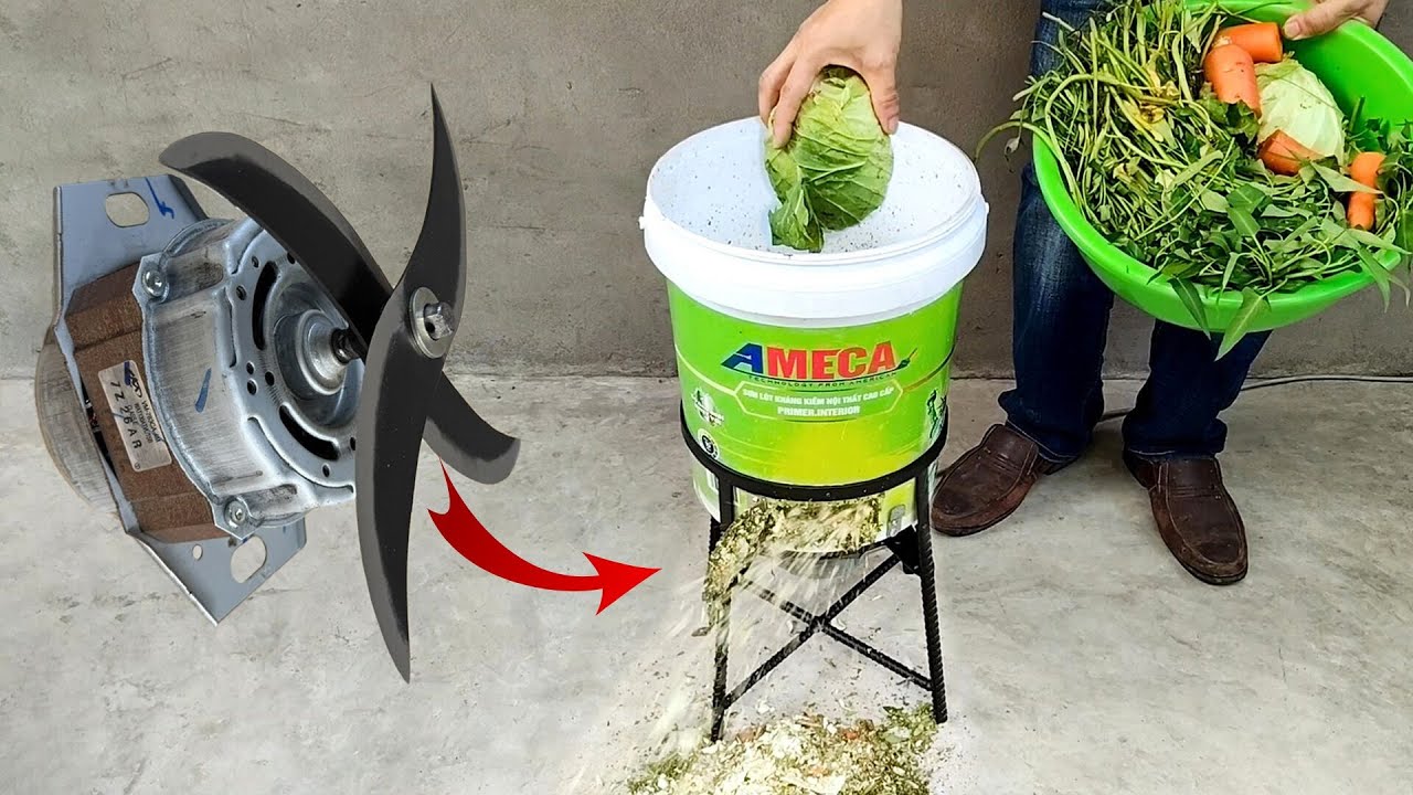 Как сделать измельчитель корма для кур из старого двигателя стиральной машины