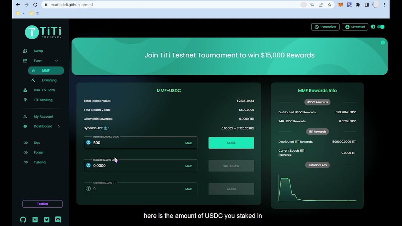 TiTi Testnet:How does MMF play?