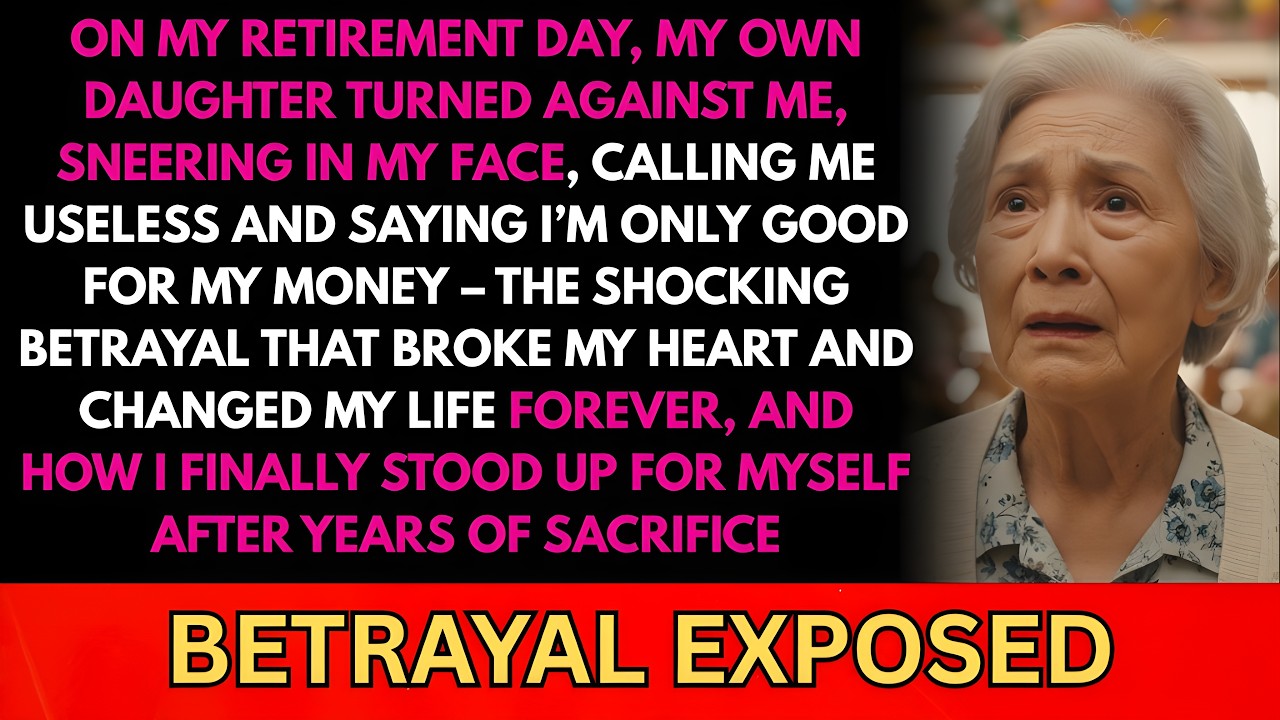 ON MY RETIREMENT DAY, MY DAUGHTER SNEERED: “YOU’RE ONLY GOOD FOR YOUR MONEY” – SHOCKING BETRAYAL