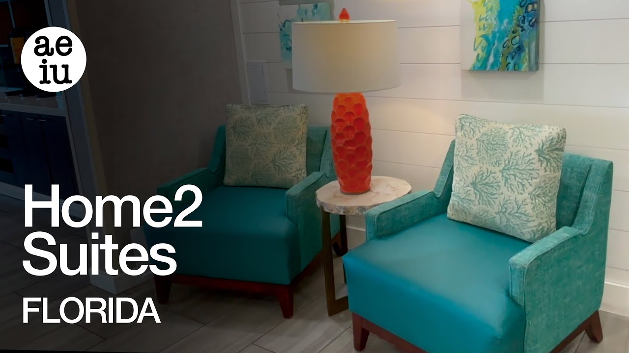 Entrance and Lobby Hotel Room Tour of Home2 Suites Hotel by Hilton in Ormond Beach, Florida