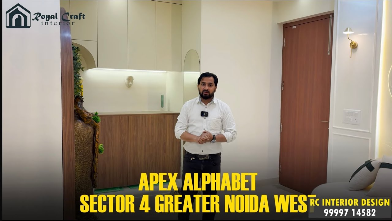 Most Luxury Interior Design in Apex Alphabet Greater Noida West Sport City 3BHK 1629 SO.FT Interior