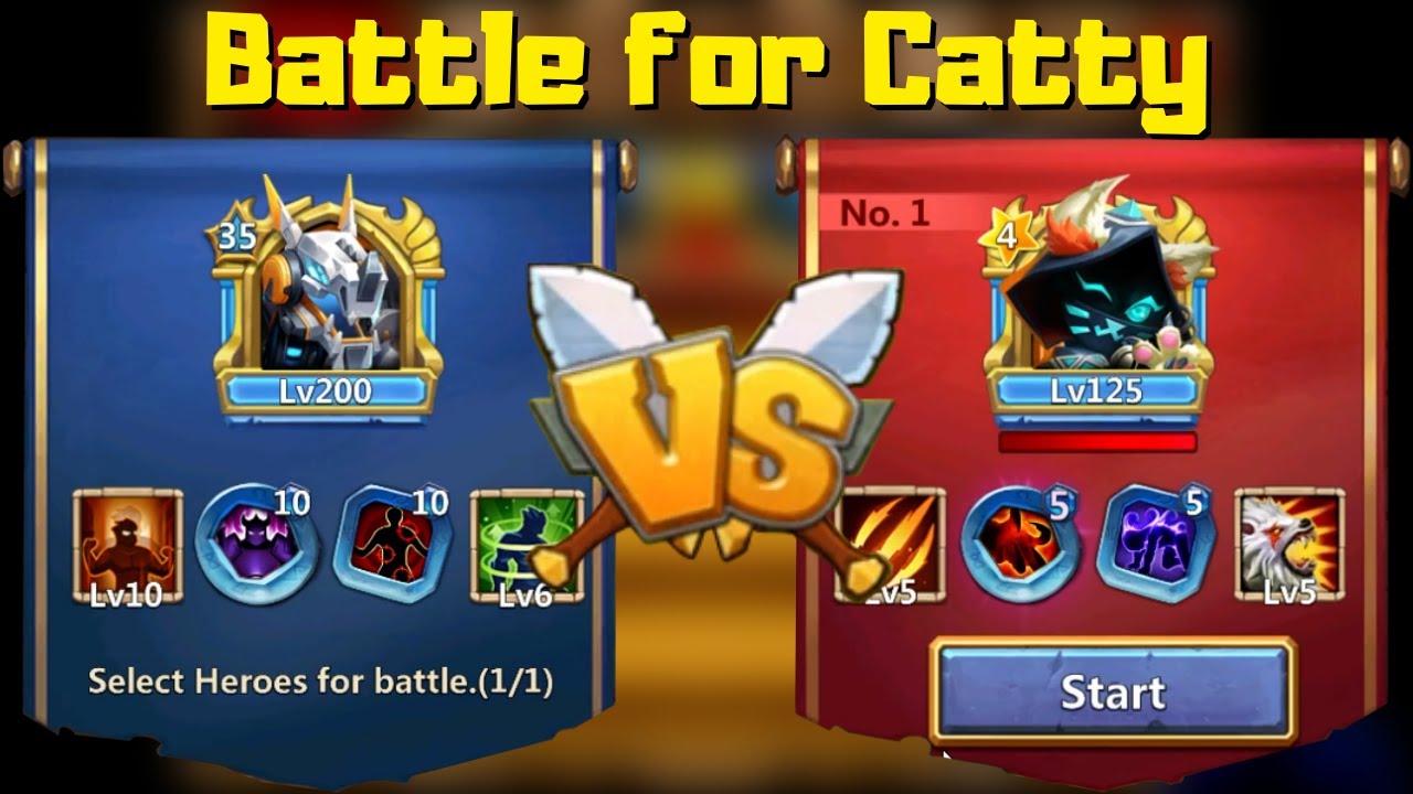 Epic Hero Battle for Catty Spirit on the Pure Free 2 Play | Castle Clash