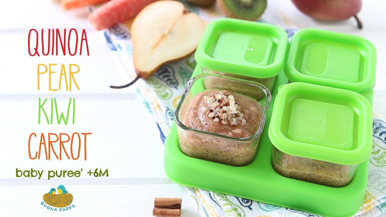 Quinoa Kiwi Pear Carrot Baby Puree +6M