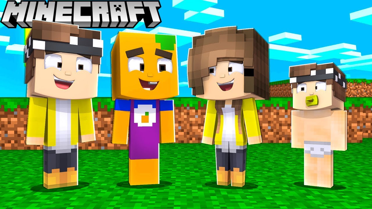 MEINE ZWILLING FAMILIE BESUCHEN IN MINECRAFT!