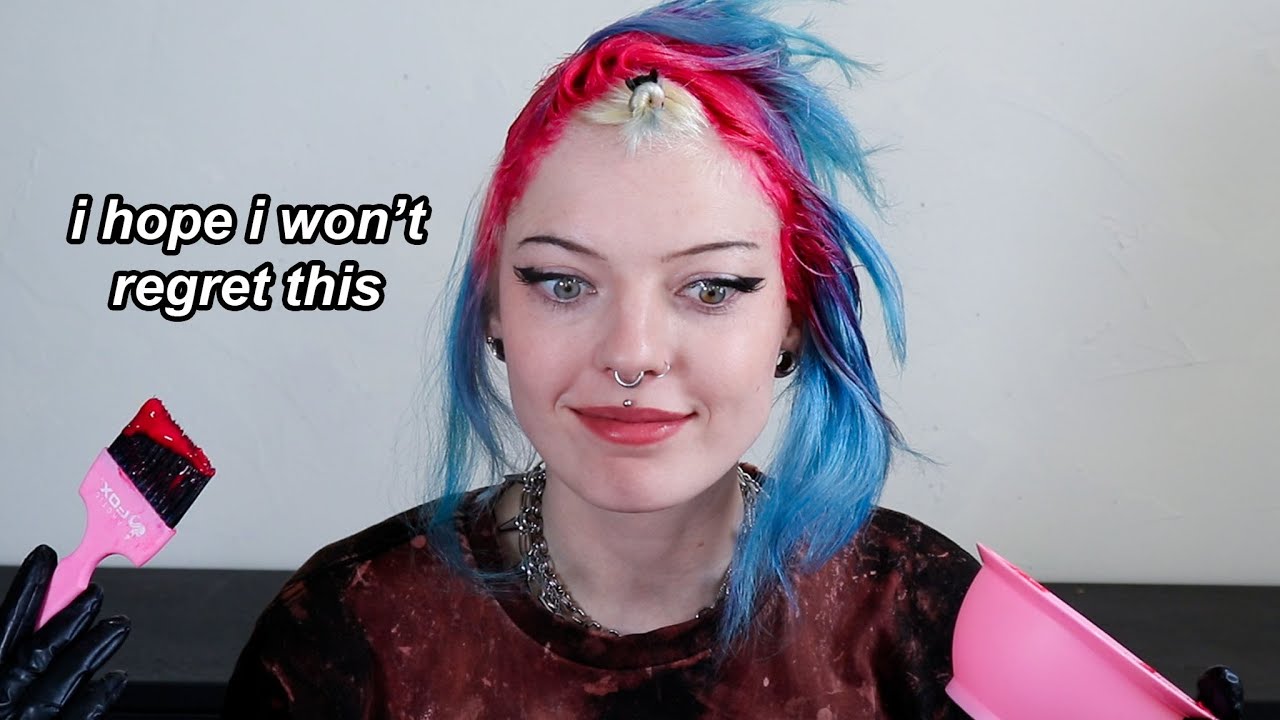 dyeing my hair the CRAZIEST color I've ever done
