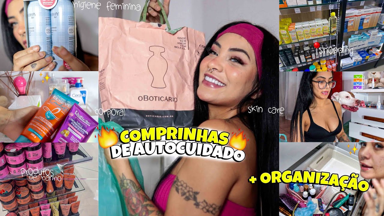 VLOG COMPRAS DE AUTOCUIDADO NO SHOPPING & PERFUMARIA 🧖🏻‍♀️✨ oboticario, farmácia, cabelo, banho +