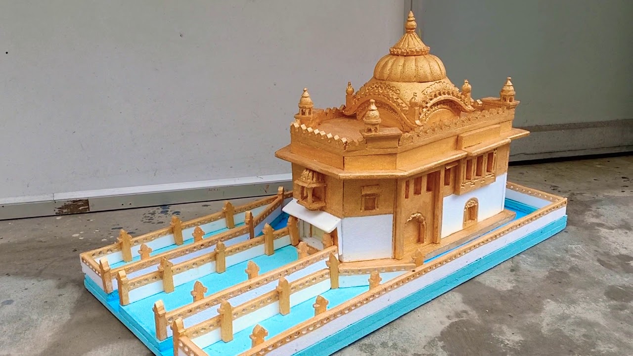 School Project - Golden Temple Model - Himachal