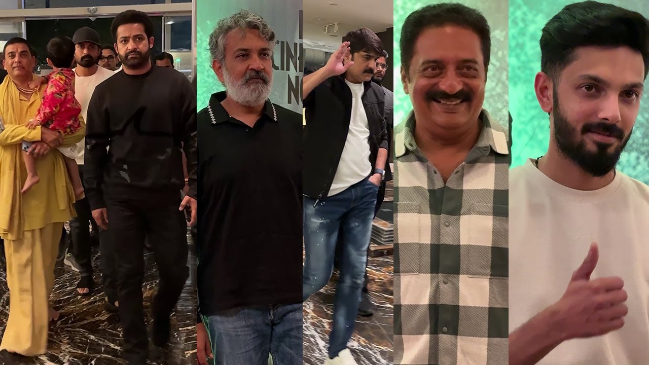 Devara Success Party | Jr NTR, Rajamouli, Prakash Raj, Anirudh, Ajay & Srikanth | Filmyfocus.com