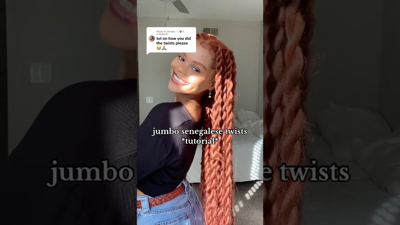 jumbo senegalese twist tutorial ୨୧
