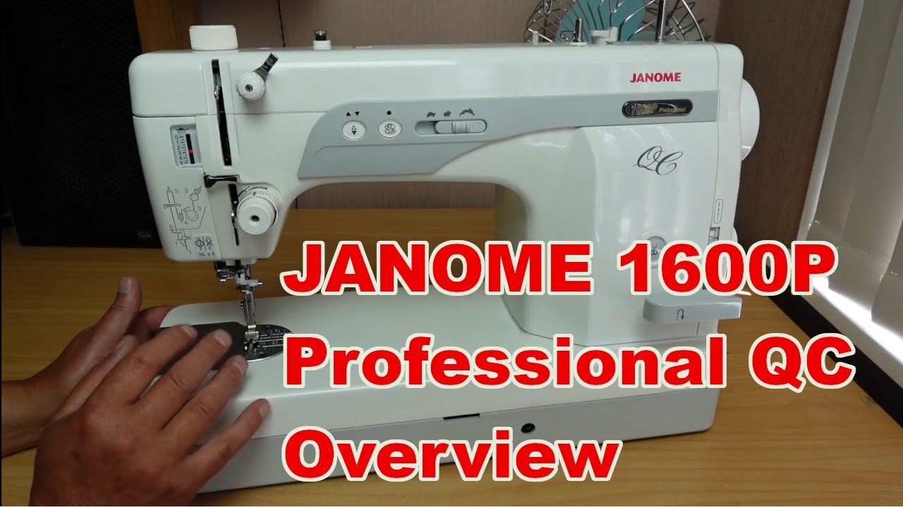 Основные сведения и обзор профессиональной швейной машины Janome 1600P QC для квилтинга