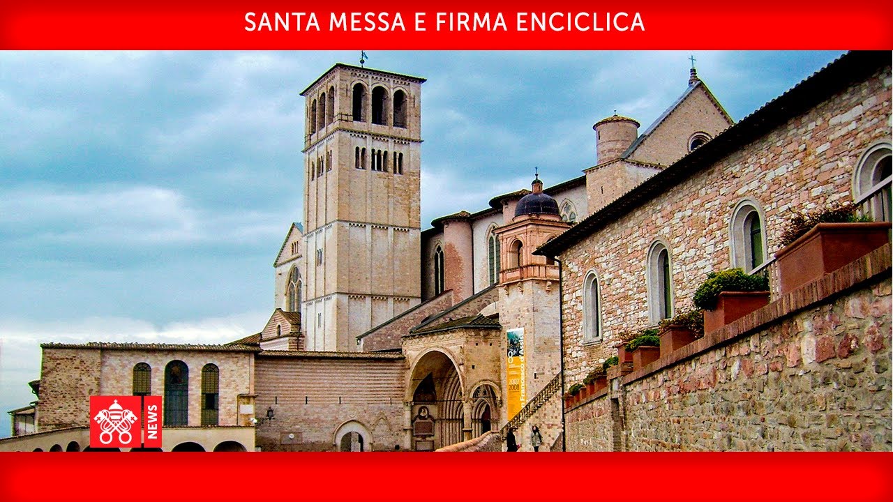 Ottobre 3 2020, Santa Messa, firma dell'Enciclica 