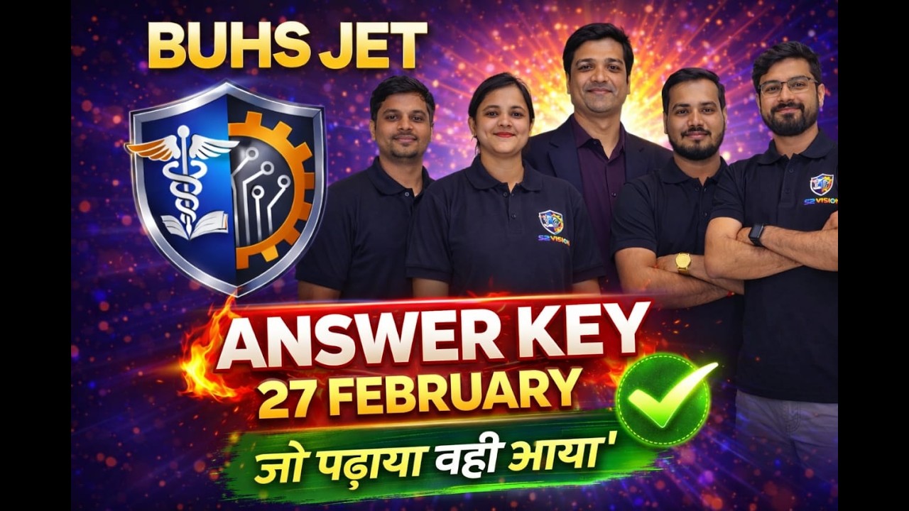 BUHS JET Answer key 2026