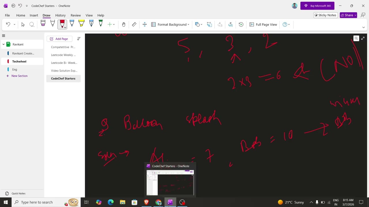 Balloon Splash CodeChef Solution | Starters 128 Question 1 | Step-by-Step Logic