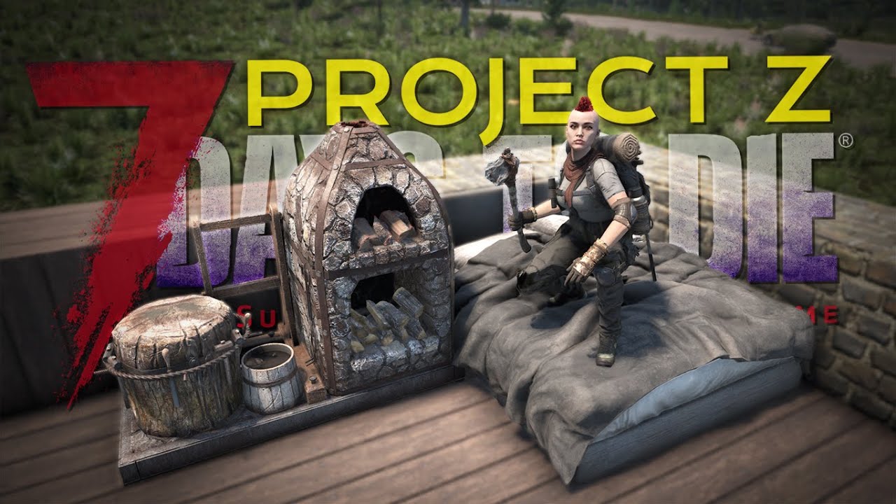 【7DTDMOD】頑張ったら休憩しなきゃいけない超リアルゾンビサバイバル始まったwww「7 Days to Die ProjectZ」実況プレイ #3