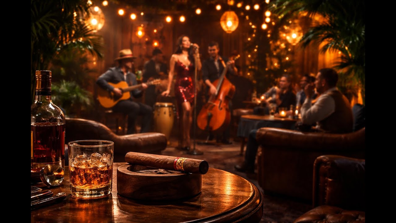 Cuban Cigar Lounge Live Music - Taste of Havana - Relaxing Guitar