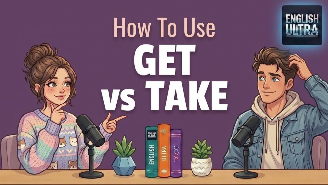 Learn English From Everyday Conversations | GET vs TAKE in English