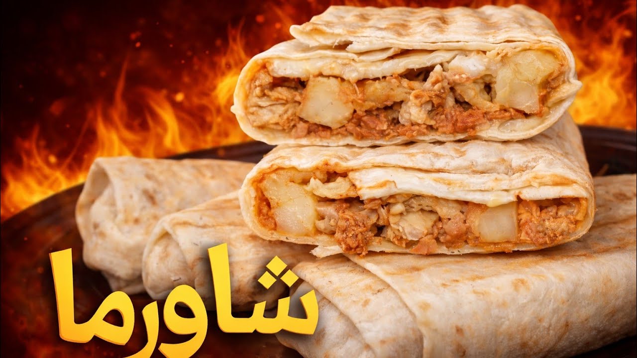 شاورما ميكس سهلة كتجي زوينة 😋حضريها كا وجبة الغداء ولا العشاء ☺️ 
