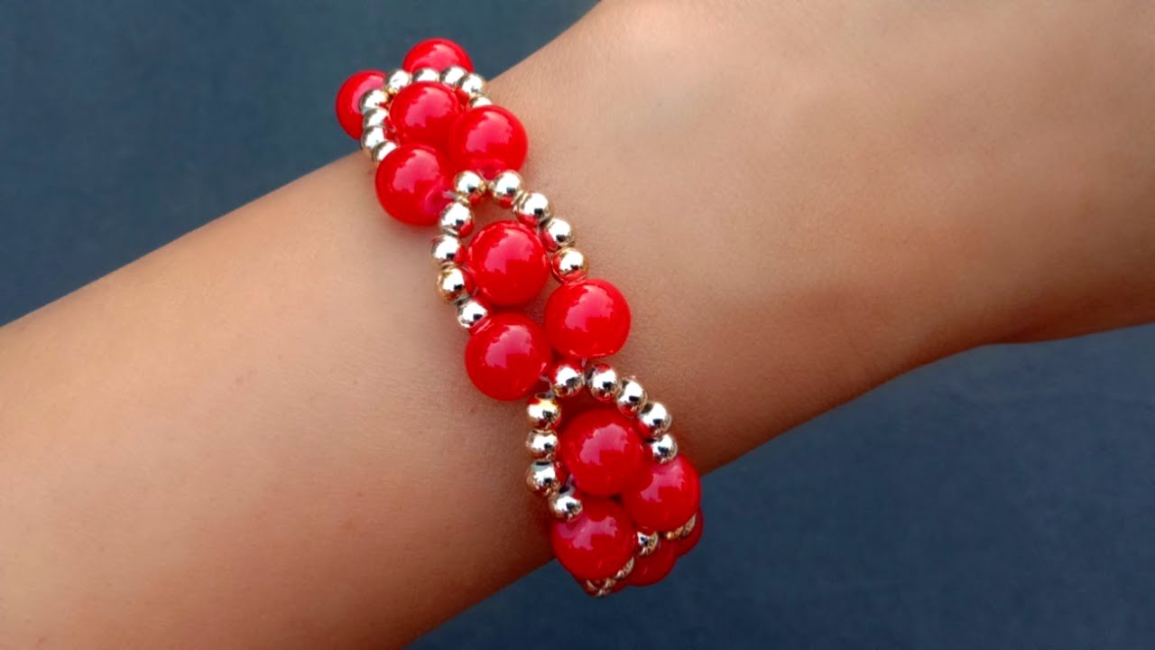 How To Make//Beads Bracelet//Bracelet Making Tutorial// Useful & Easy