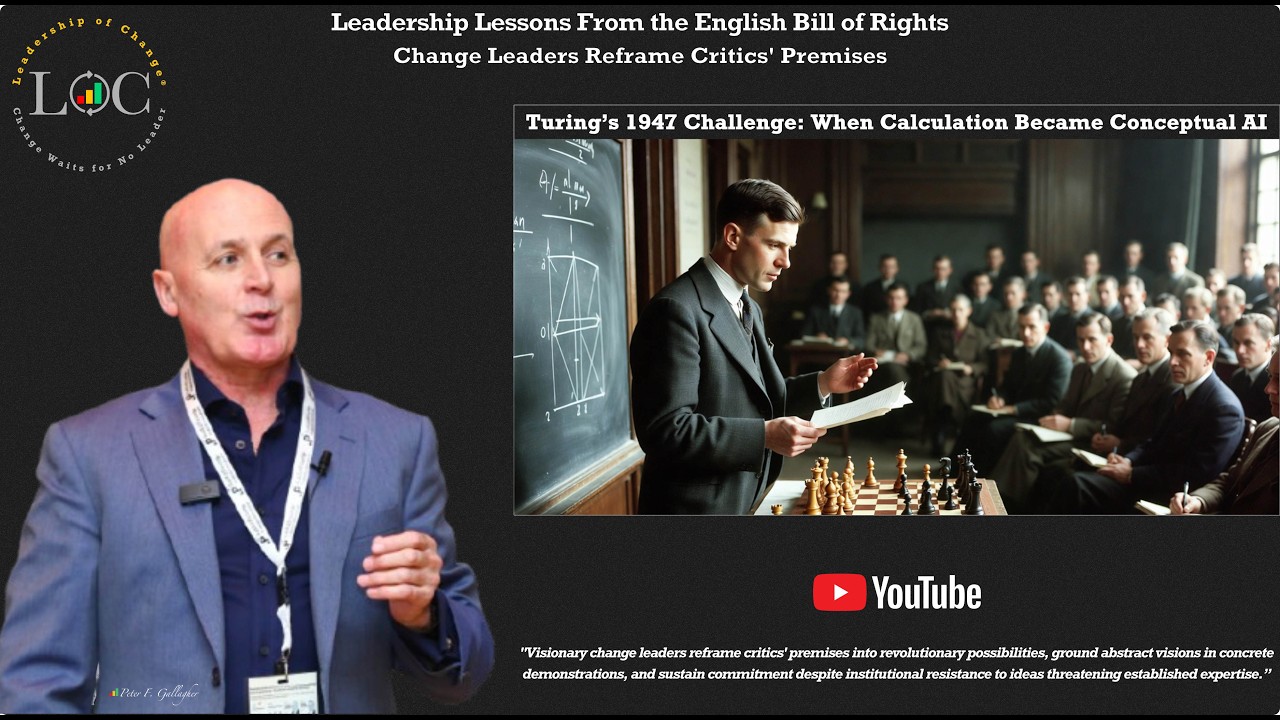 Leadership Lessons From Alan Turing’s 1947 AI Lecture – Change Leaders Reframe Critics’ Premises