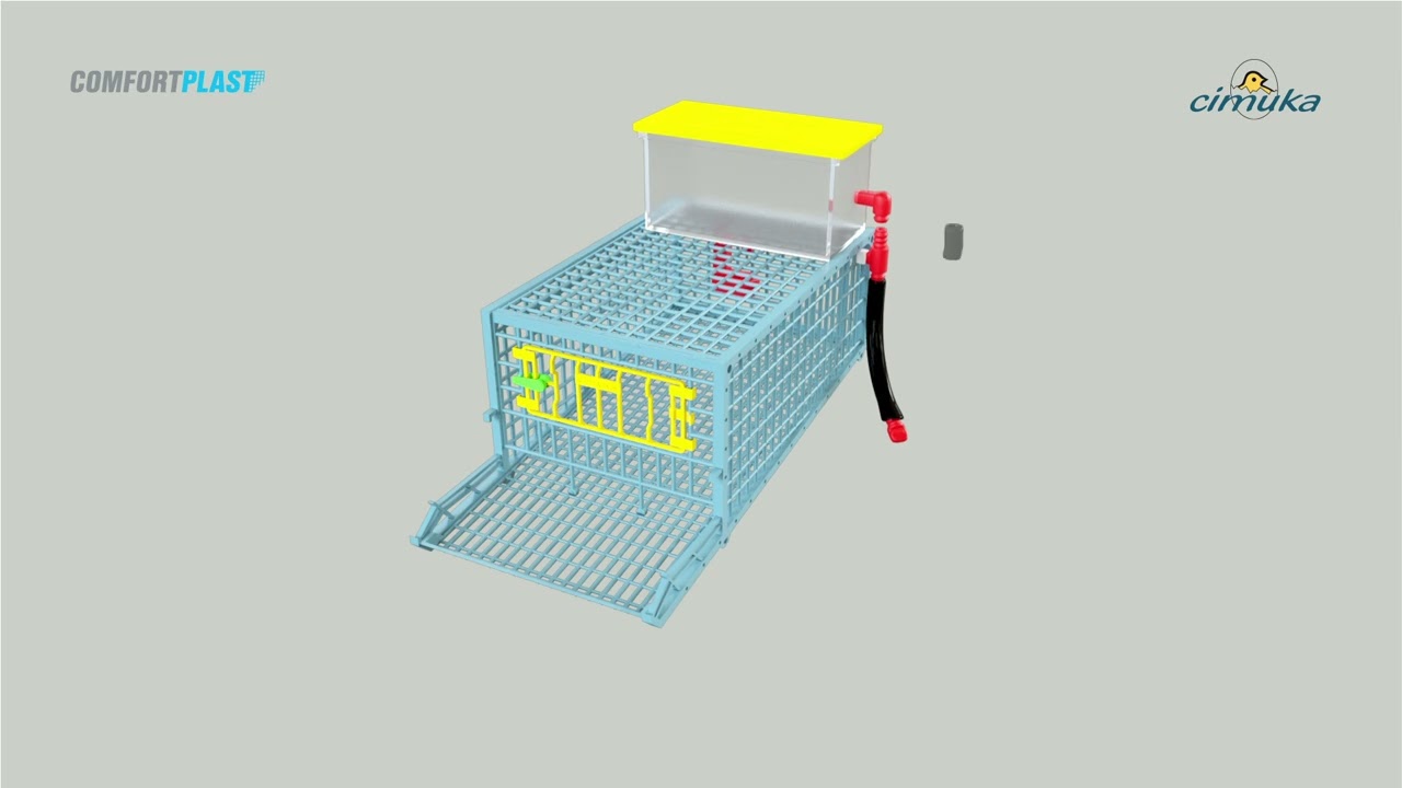 Montage de la cage pour caille Cimuka &agrave; 1 section BYK Mini