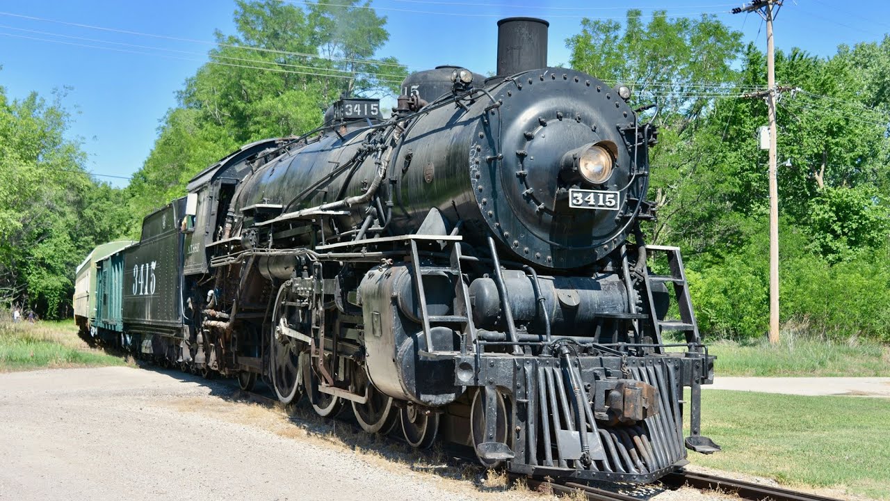Santa Fe 3415 Steam Locomotive in Abilene, Kansas