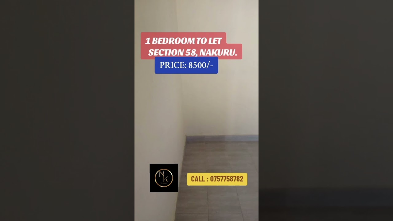 1 Bedroom.  section 58, Nakuru city. #nunuakenya #tolet #nakurucity #section58