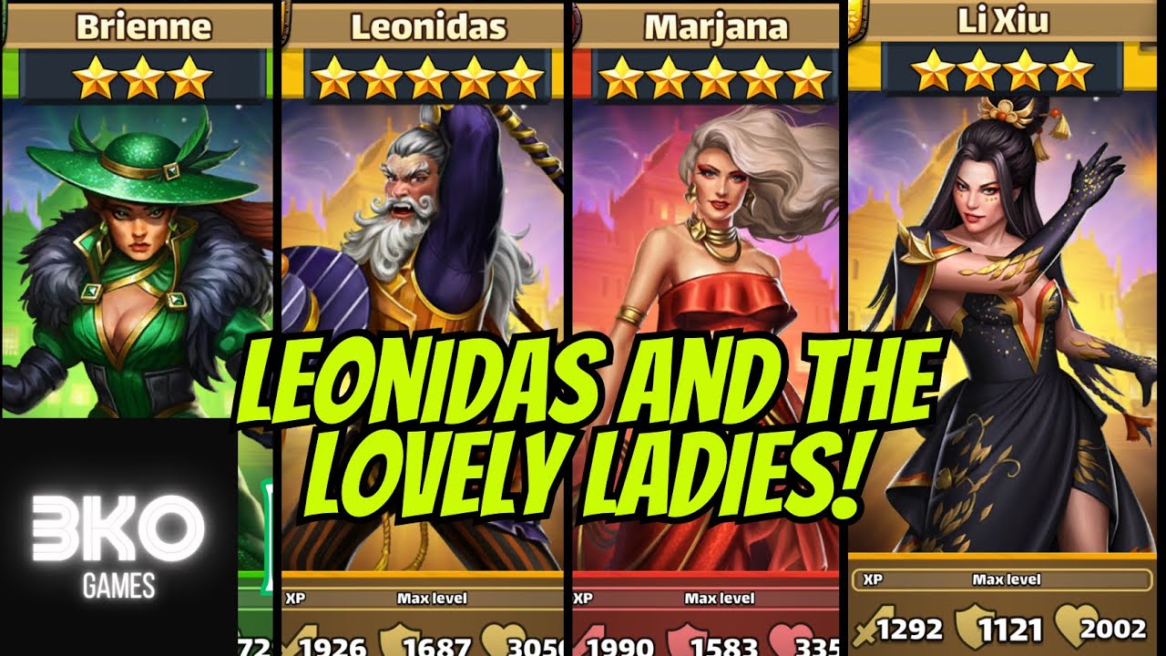 Leonidas & the Lovely Ladies! Stylish Costumes for Marjana, Li Xiu, and Brienne PLUS Bonus Summons