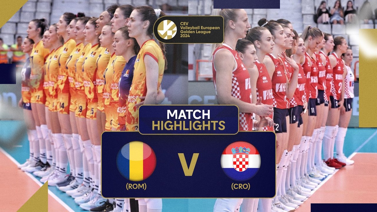 Romania vs. Croatia - Match Highlights | European Golden League Women 2024