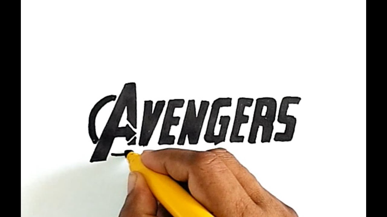 How to Draw The Avengers Logo