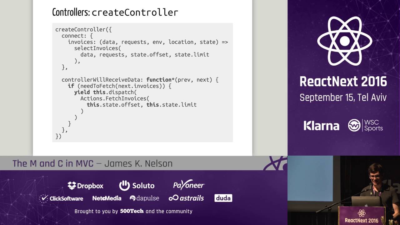 James K. Nelson: The M and C in MVC — ReactNext 2016