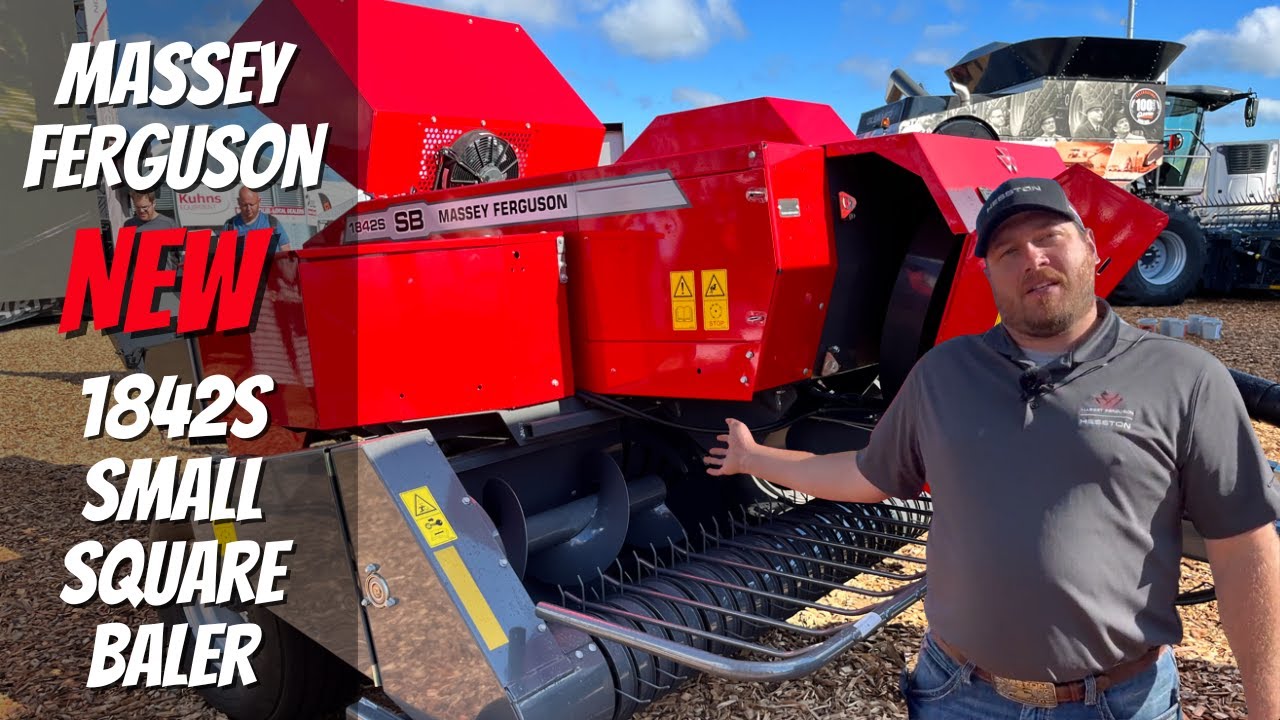 NEW Massey Ferguson 1842S Small Square Baler!