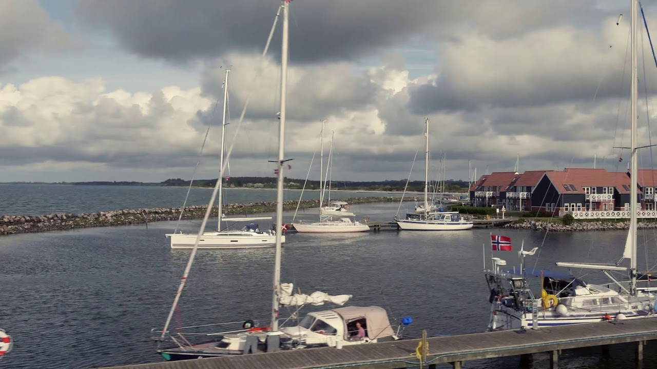 Klintholmhavn Marinapark Drone Video