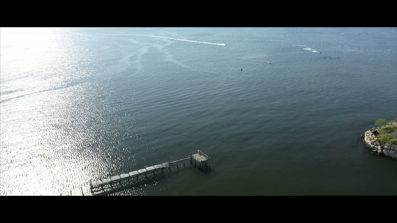 Flying drone in Calvert Vaux Park, Brooklyn, NY