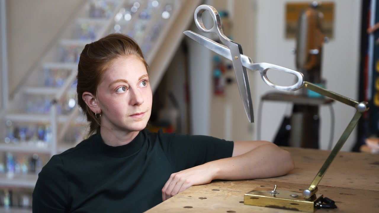 Building a custom scissor lamp