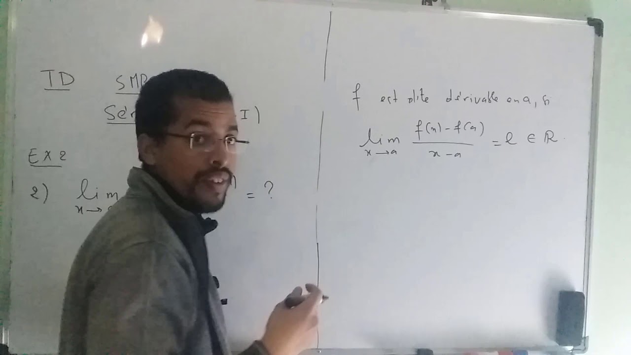 Limites  des fonctions réelles (Ex2, Série II de TD d'analyse I, SMPC)
