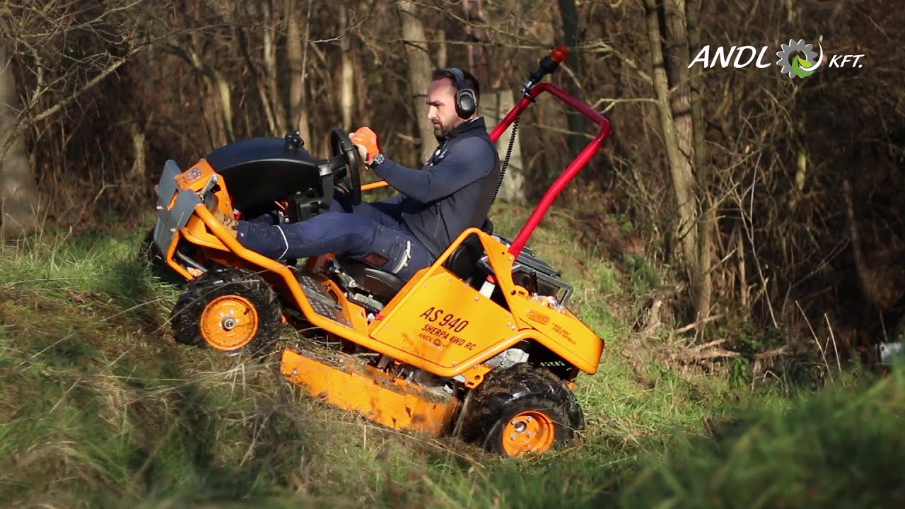 Bemutató: AS-Motor AS 940 Sherpa 4WD RC - Professzionális távirányíthatós magasgazvágó, rézsűnyíró