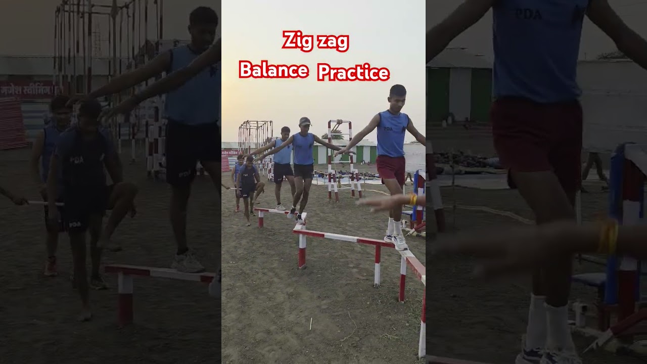 Indian army agniveer physical test zigzag balance  practice#army