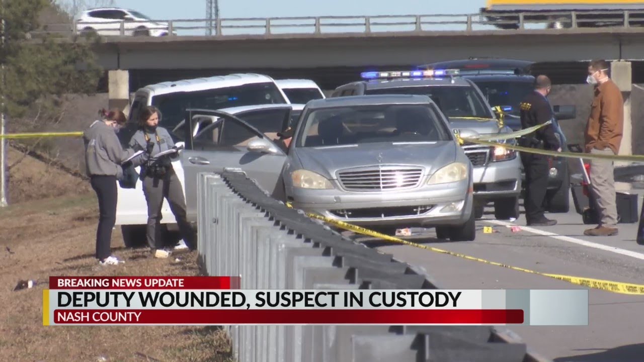 Nash County deputy shot 'three or four times,' 1 suspect in custody, sheriff's office says